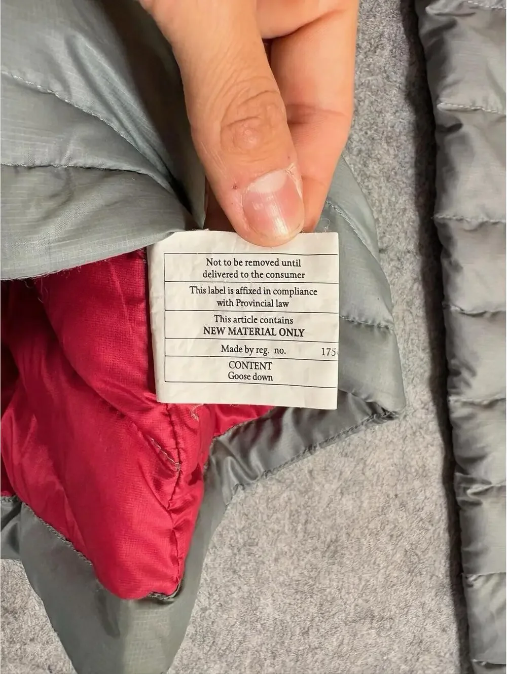 Patagonia Down Sweater Jacket Womens M Gray Quilted Down Fill Full Zip Hiking - Picture 5 of 7